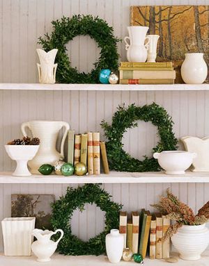 wreath-shelves-Christmas interiors decor ideas - mylusciouslife.com.jpg